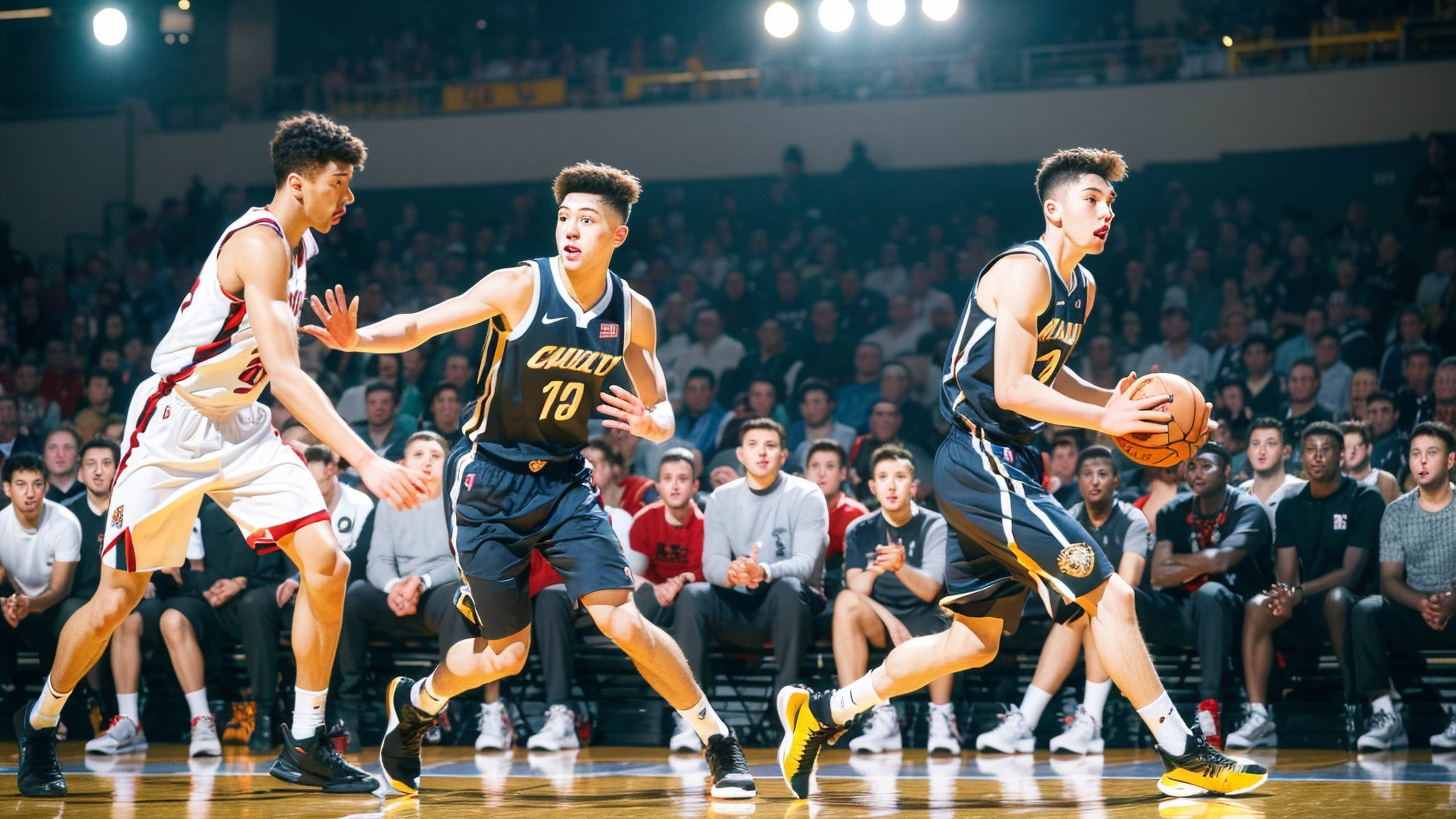 本土篮球赛场气氛热烈激动人心